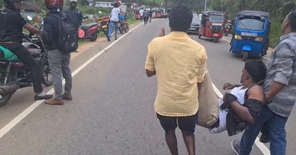 ගැටුම බේරන්න ගිය පොලිසියට පහරදීලා