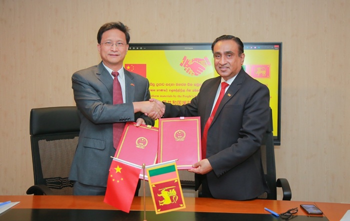 Sri Lanka, China exchange certificates for 2027 school uniform cloth donation