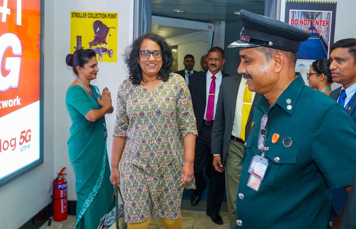 PM Harini returns to Sri Lanka after Qatar visit