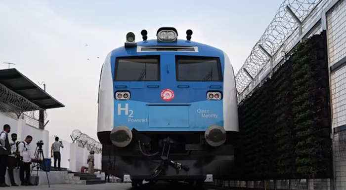India launches first hydrogen-powered train in clean energy push